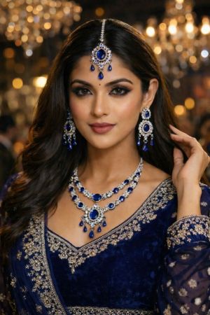 Sapphire Queen Bridal Set