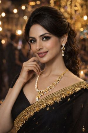 Golden Leaf Luxe Necklace Set